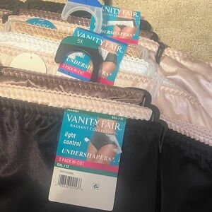 Vanity Fair Women's Light Control Undershapers 3 -3-Packs  - Black, Brown, Cream
